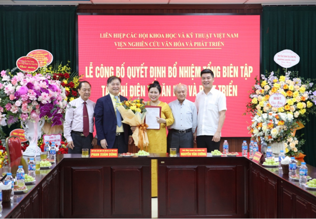 Bà Nguyễn Thị Hoa được bổ nhiệm làm Tổng Biên tập Tạp chí Văn hóa và Phát triển